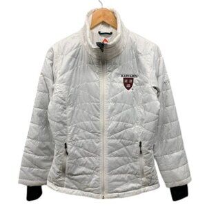 Columbia Omni-Heat Harvard Jacket Women’s‎ White Quilted Full Zip Puffer Coat M